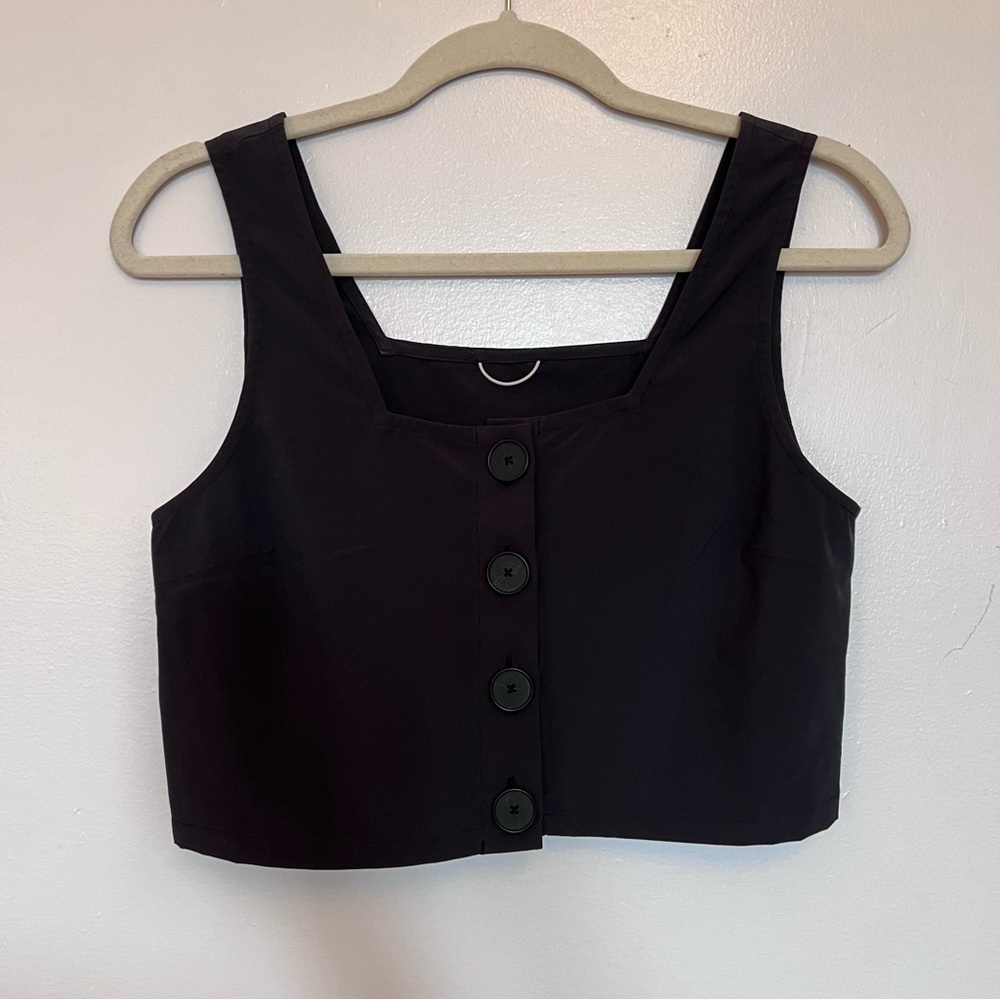 Wayre Square Neck Button Front Tank
